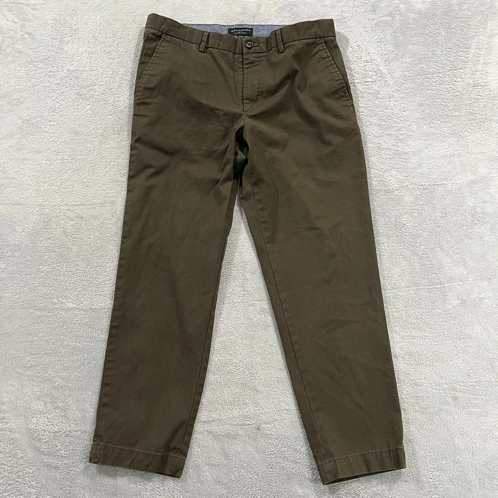Banana Republic Pants Mens 33x28* Mason Chino Preppy Academia Office Work‎